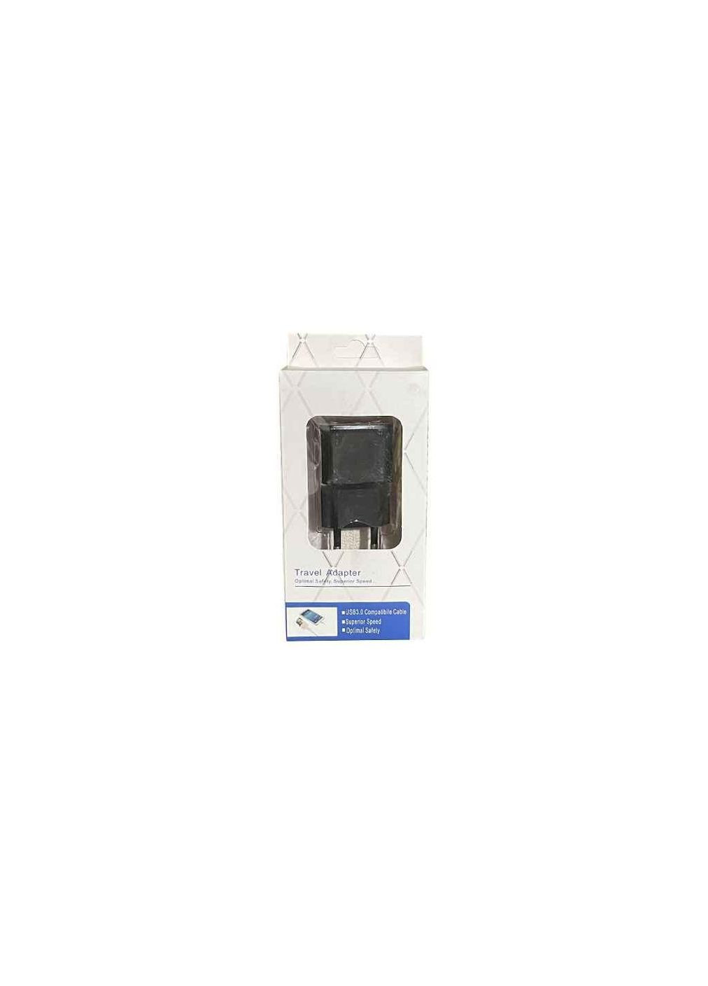 Сетевое зарядное устройство USB 5V/2.0А черный Travel Adapter ТМ No Brand (305316883)