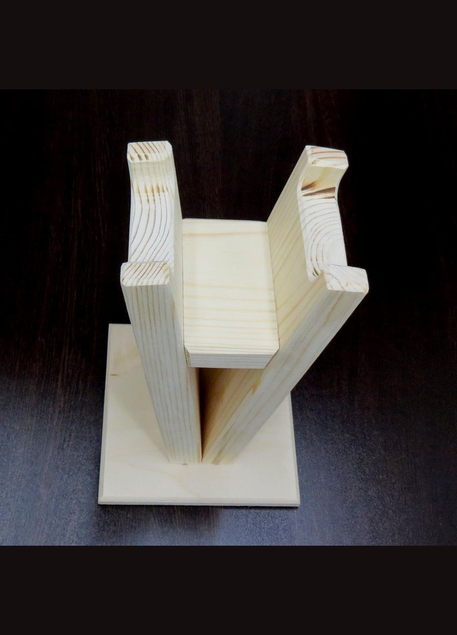 Стійка для навушників з дерева Сінатра бланже (НУП-000501) No Brand (328414390)