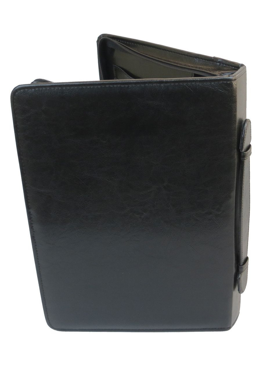 Папка ділова з ручкою зі шкірозамінника AK-64 Чорна JPB (297643193)