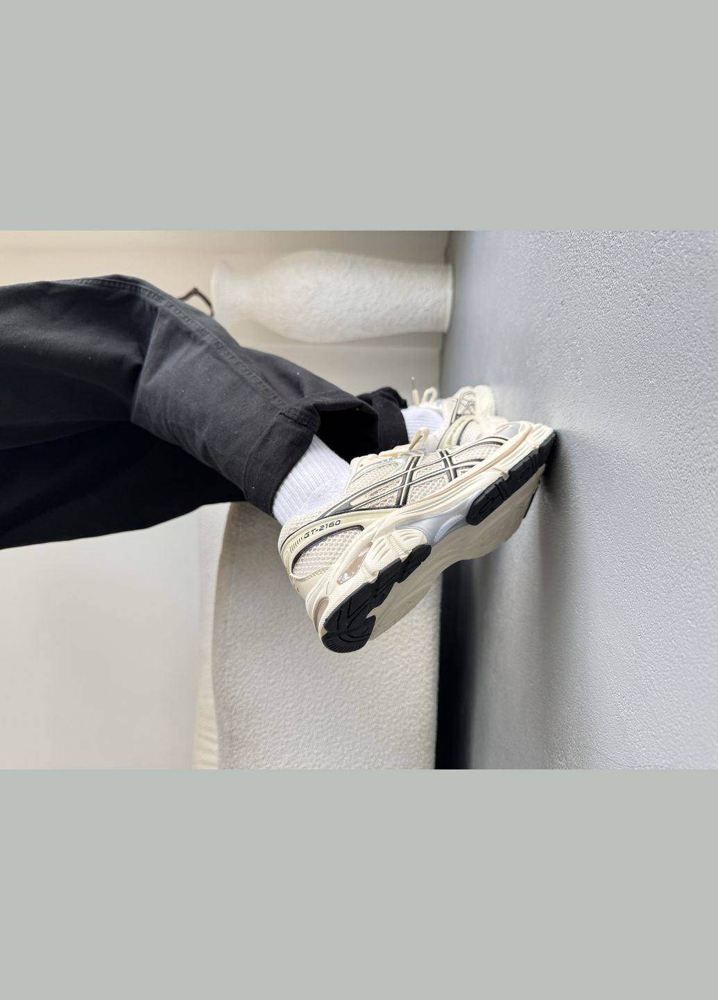 Бежеві Осінні кросівки чоловічі і жіночі asics gt-2160 beige | асікс гt-2160 бежеві No Brand