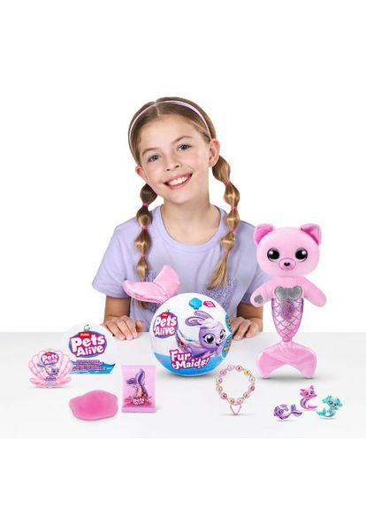 Интерактивный игровой набор Pets Alive Furmaids Котенок Пурл для детей. ProDobro (367097929)