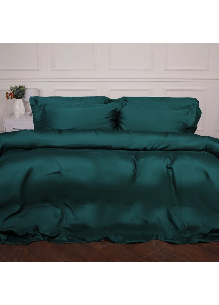 Постільна білизна Tencel №07 Emerald 2x143x210 (m502932) Mirson Tencel 07 Emerald 2x143x210 Сімейний (369016295)