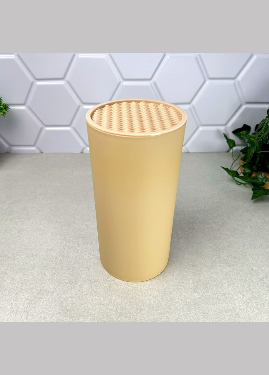 Круглое бежевое бревно для ножей Бета No Brand (303212416)