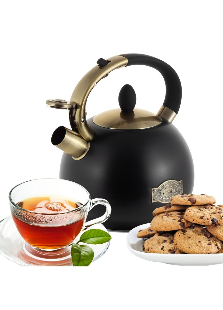 Чайник 2,7 л. з неіржавкої сталі зі свистком KM 0852 Kamille (351584808)