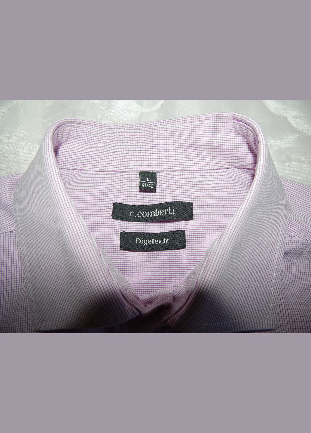 Чоловіча сорочка з довгим рукавом 093ДР р. 50 C. Comberti (317352874)