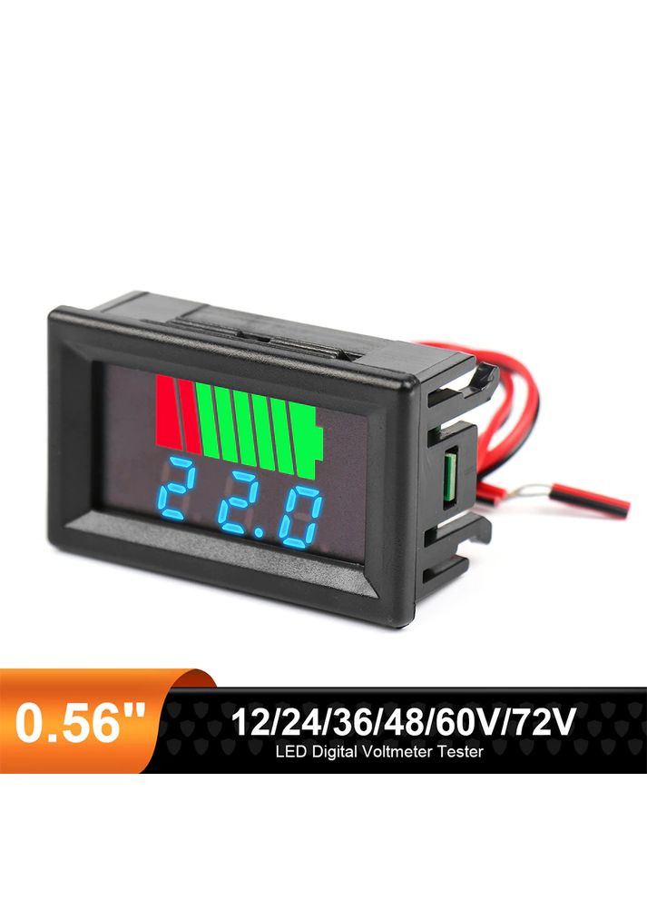 Цифровой вольтметр DC 1272в - Для измерения напряжения и состояния заряда батареи аккумулятора (5002375) Clefers (300854212)