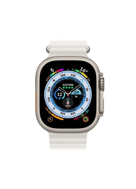 Силіконовий рифлений ремінець Ocean для Apple Watch 42/44/45/49 mm Білий No Brand (305215056)
