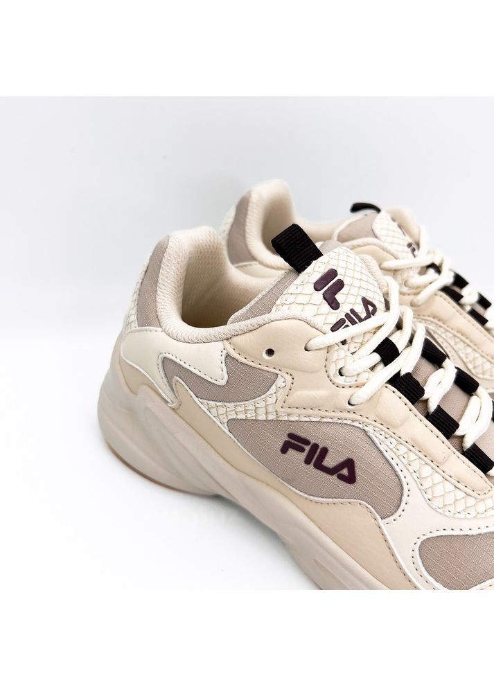 Кросівки (р) Текстиль/Екошкіра 0-1-1-FFW-0194-FILA No Brand бежеві (353685665)
