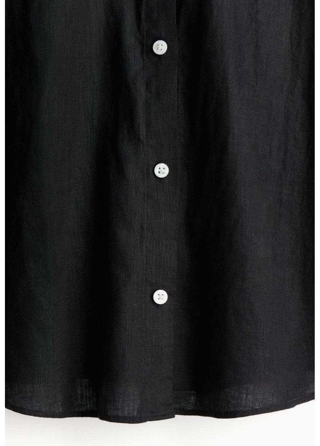 Жіноча лляна сорочка Н&М (56940) XS Чорна H&M (290868590)