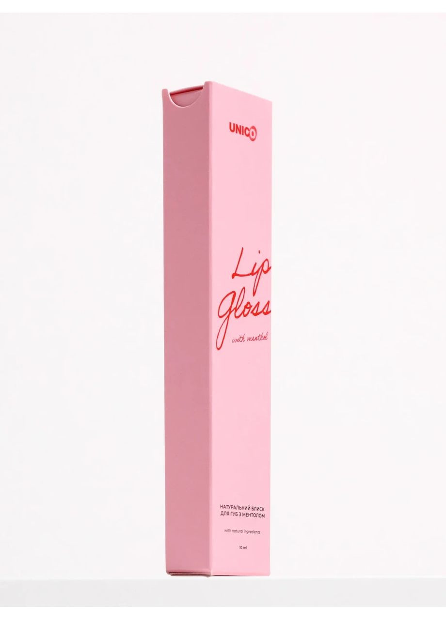 Блиск для губ з ментолом Lip Gloss with menthol відтінок Lace, 12 мл Unico (361443588)