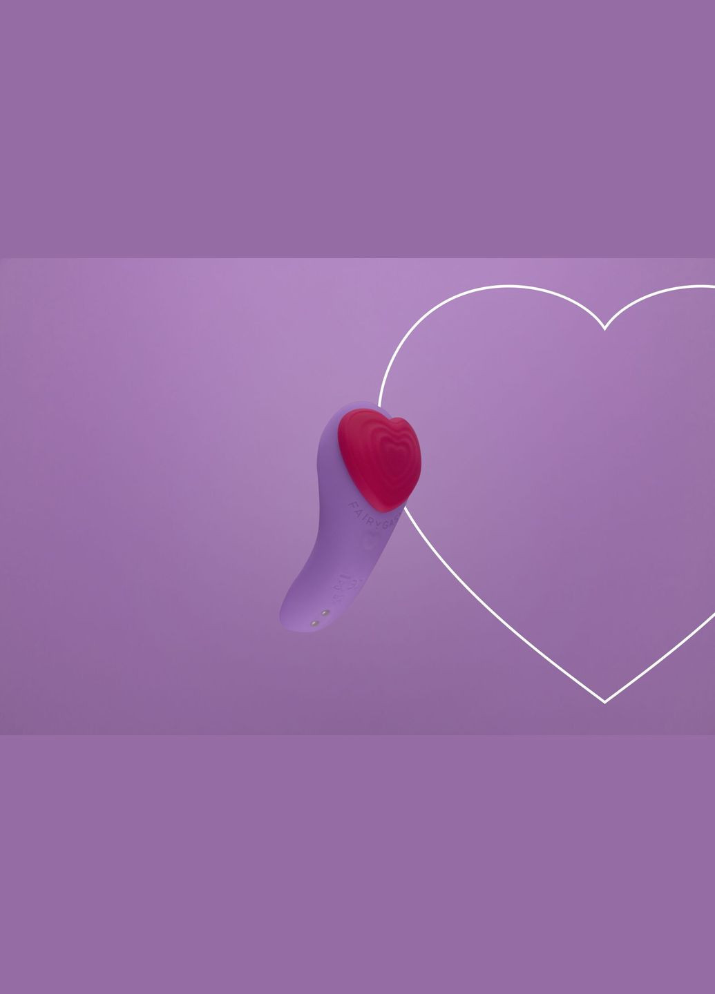 Вибратор в трусики HeartGem violet, на магните, пульт ДУ - CherryLove FairyGasm (332209570)