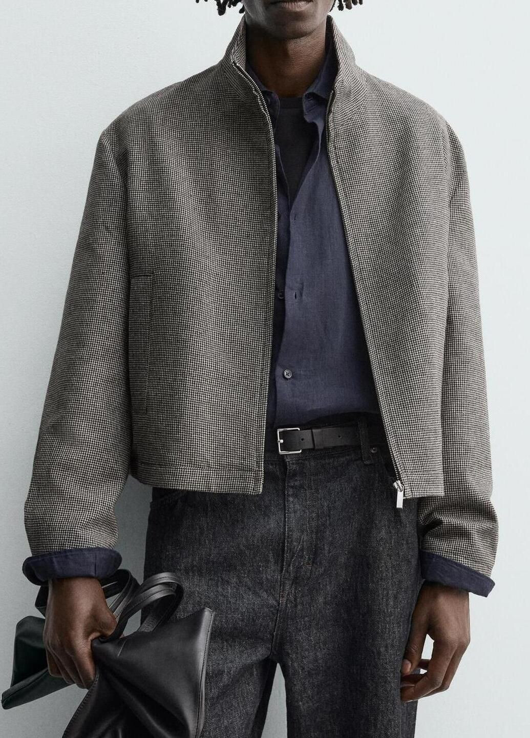 Комбінована демісезонна куртка Zara