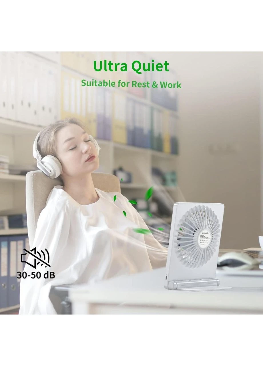Настольный вентилятор Tripole Desk Fan FD01 Аккумуляторный минивентилятор 2000 мАч, 3 скорости No Brand (366408741)