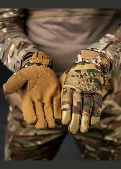 Рукавички тактичні повнопалі M-PACT мультикам No Brand (367089226)