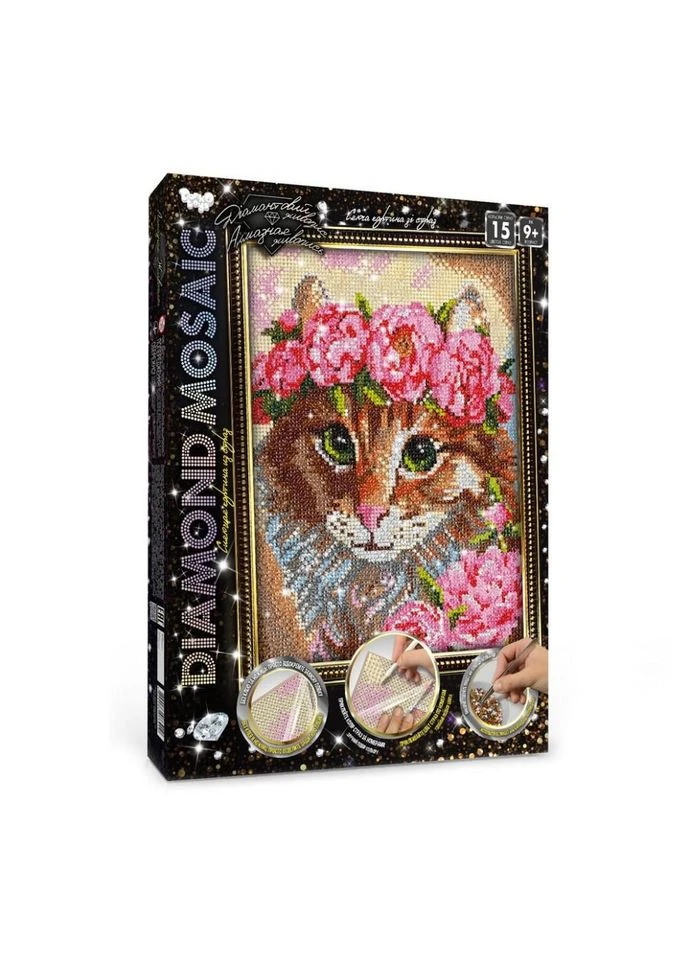 Набір для творчості Diamond Mosaic DM-03-04 Різнокольоровий (VM-127-A-350) Danko Toys (401824231)