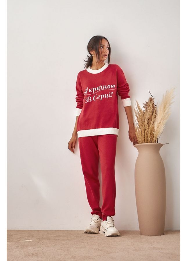 Красный джемпер 2427 красный Triko Bakh