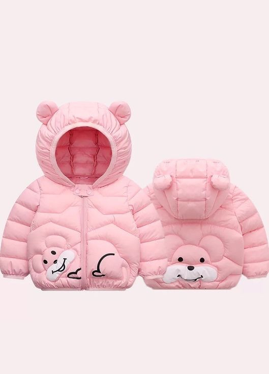 Розовая куртка детская для девочки демисезон китай sf-1528 розовый 110 Sofia