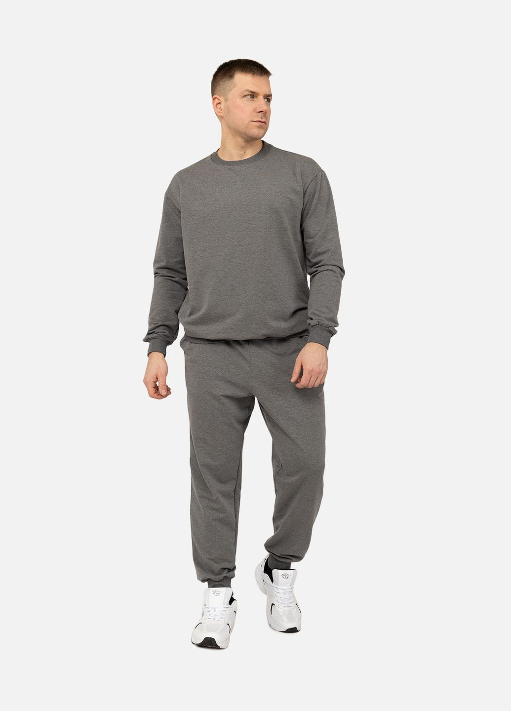 Темно-серый свитшот мужской цвет темно-серый цб-00266202 Yuki (316679327)