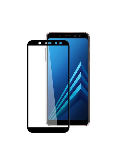 Стекло защитное (GL605316) PowerPlant Full screen Samsung Galaxy A6, Black (366520921)