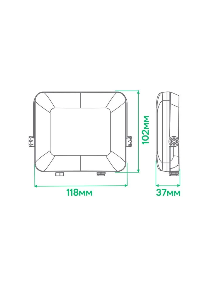 Світлодіодний прожектор LL-4020ARD PRO 20Вт 6500K чорний Ardero (387016546)