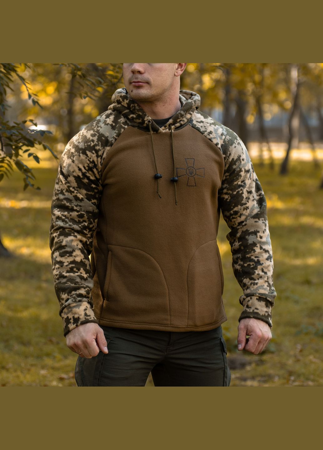 Кофта флисовая худые с капюшоном ВСУ Крест MM14 RZCOM10 Klost (315882265)