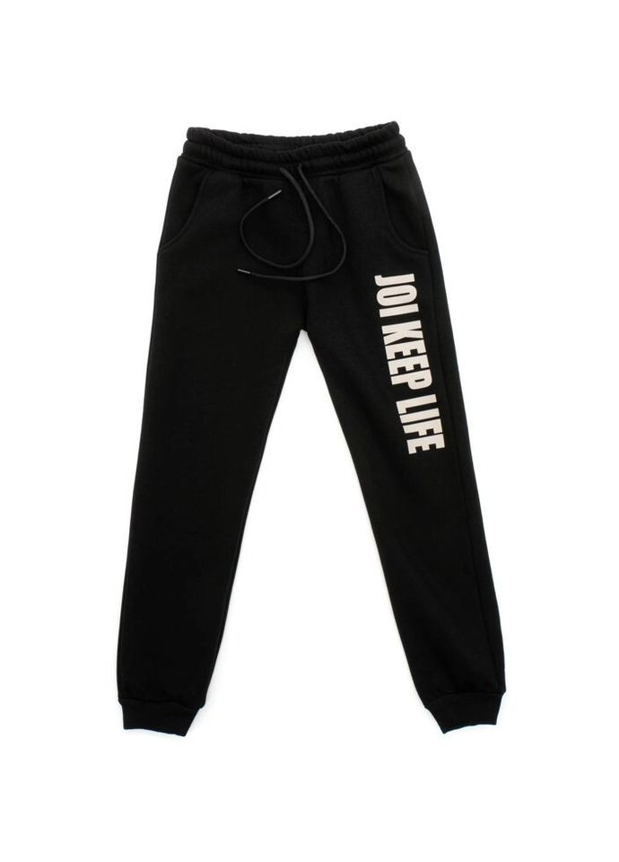 Спортивний костюм флісовий (H-208-146G-black) Joi (300857103)