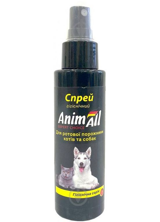 Гігієнічний спрей для ротової порожнини собак і котів 100 мл AnimAll (278308075)