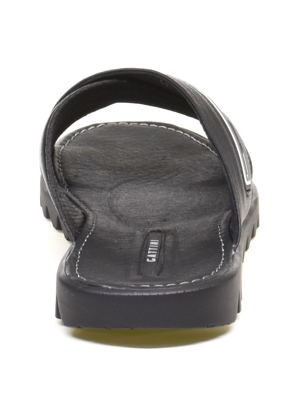 Черные шльопанці Gattini