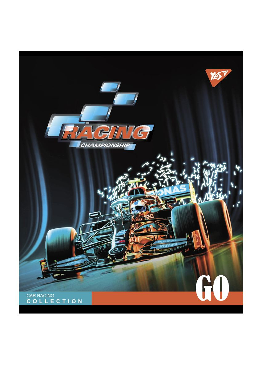 Набір зошитів Racing championship А5 в клітинку 24 аркуші 10 шт. (66836) Yes 766836 (337471002)