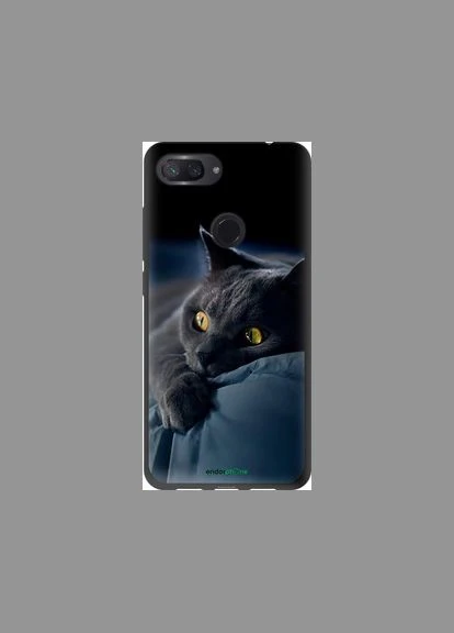 Чехол на Xiaomi Mi 8 Lite Дымчатый кот "825b-1585-2448" Endorphone (348065822)