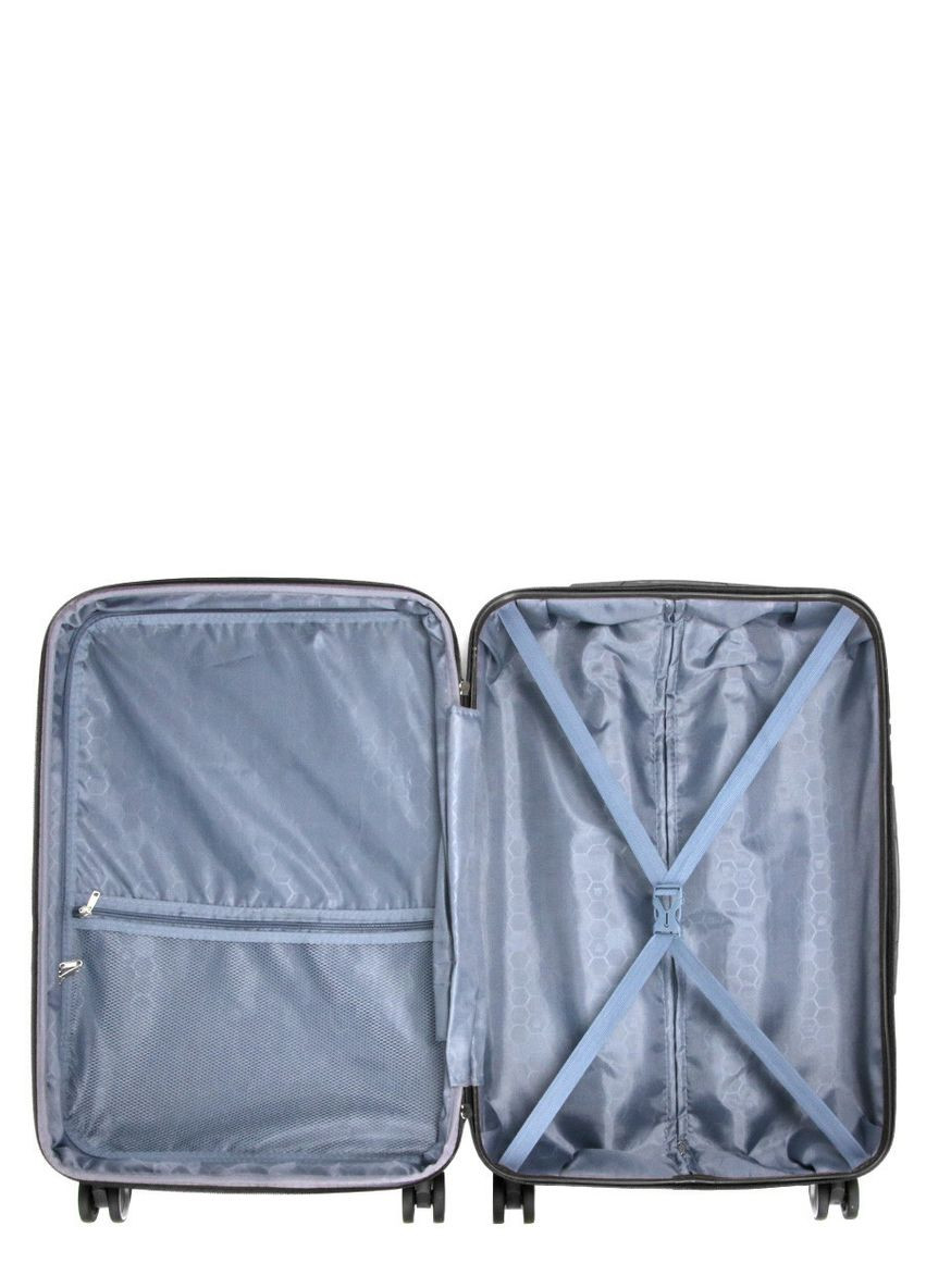 Валіза Франція середня M чорна 66х43х26(+5)см/75л/3.7кг/ 628 WORLDLINE (324802202)