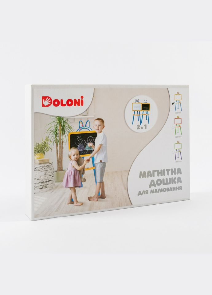 Розвиваюча дошка для малювання магнітна 013777/3 оранжево-зелена Doloni (302317591)