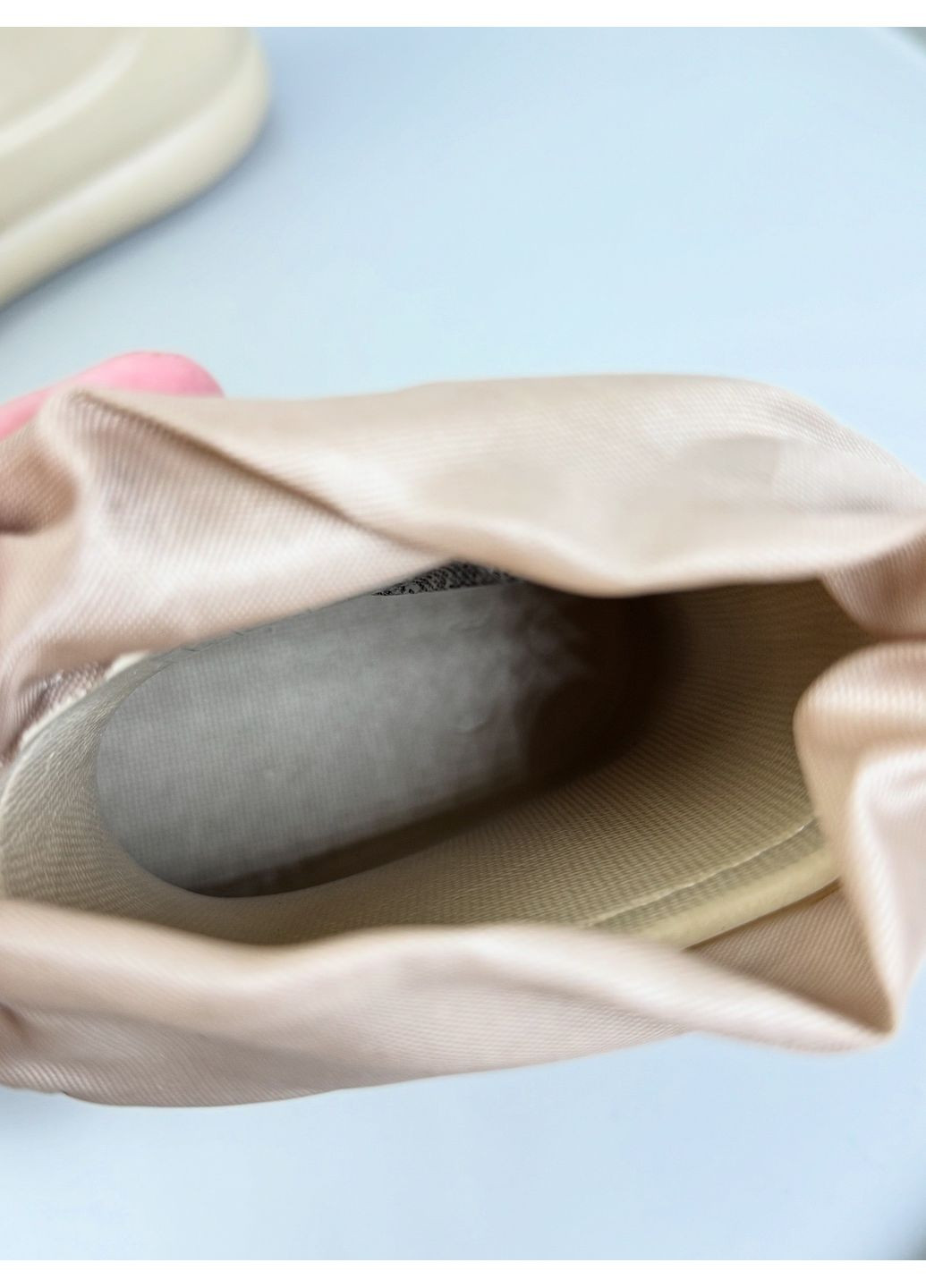 Гумові чоботи бежеві 1584 No Brand (361036564)