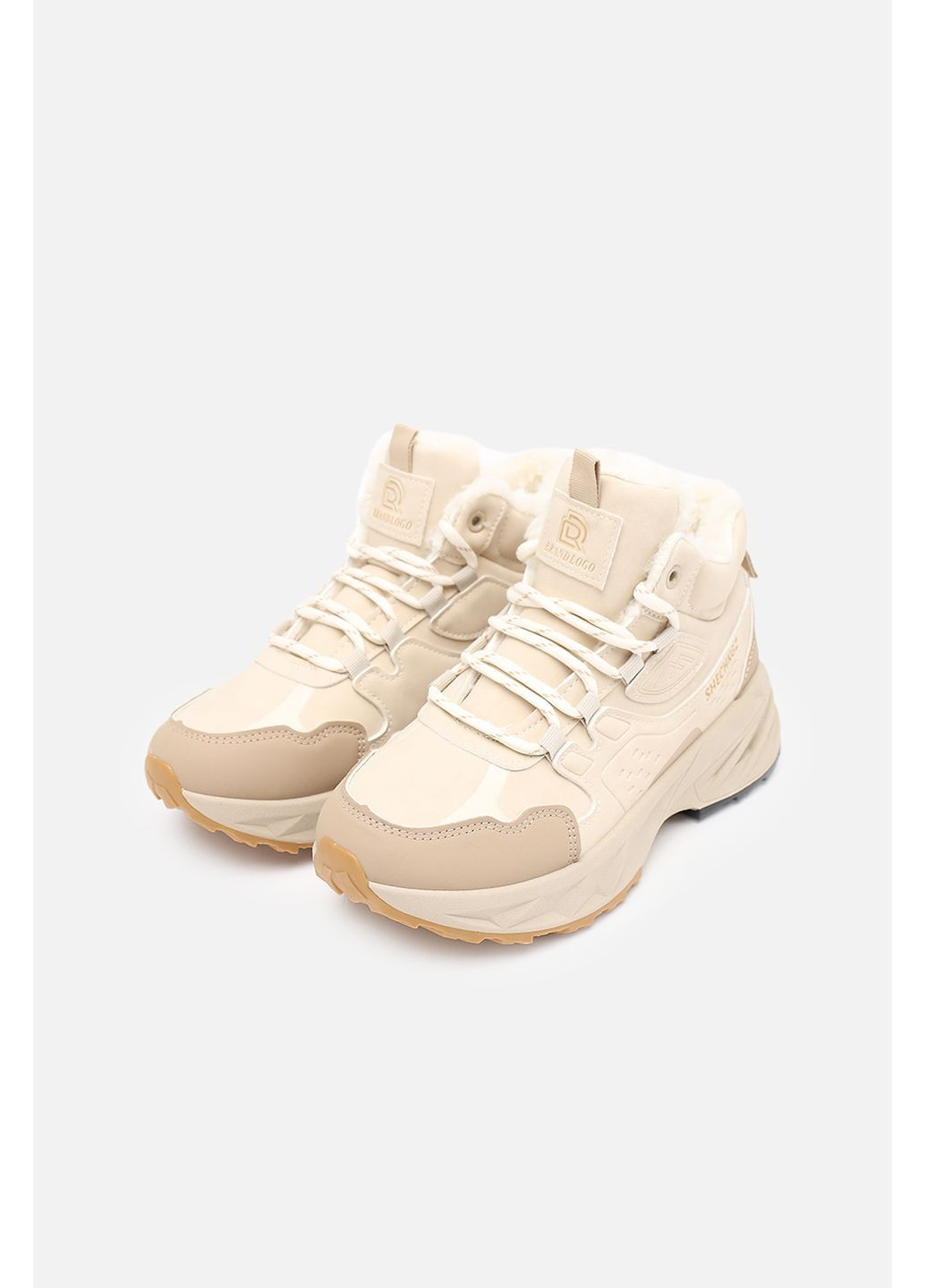 Осенние ботинки женские цвет бежевый цб-00279564 Yuki