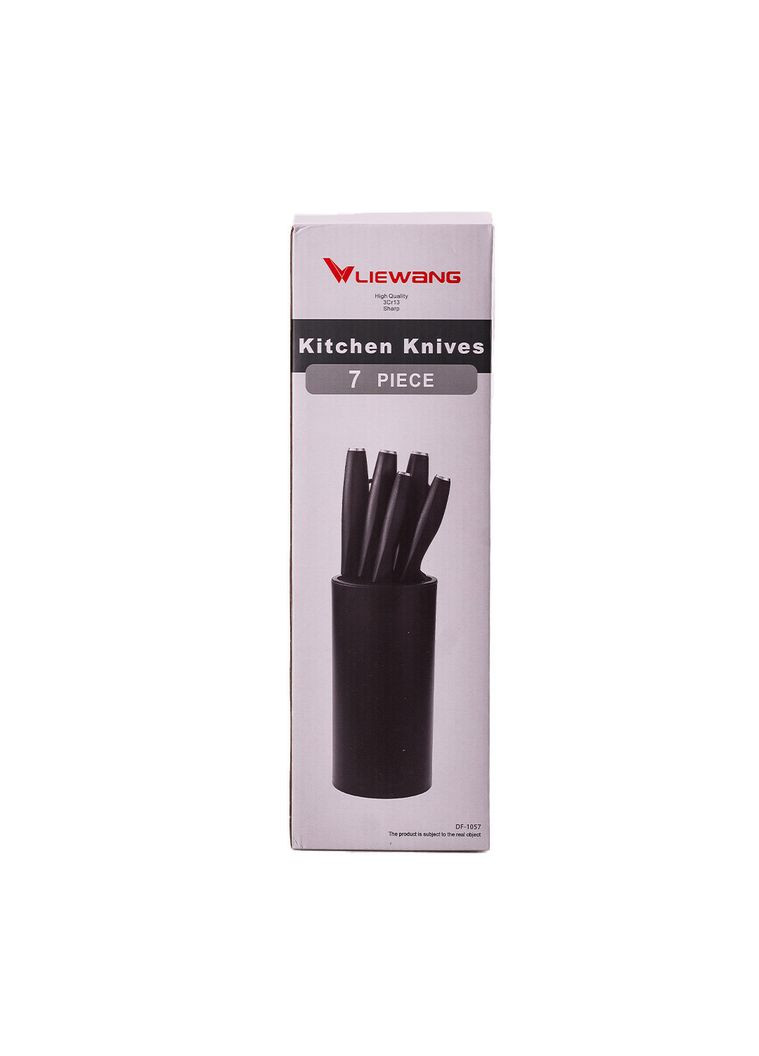 Набір кухонних ножів з підставкою 6 предметів білий HP1851057 Jooki (358706616)