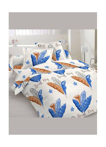 Двуспальный комплект постельного белья 100% Хлопок180х220 см Bl2-1046 Vital-Textile (367262719)