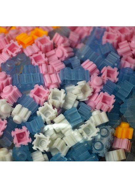 Светящийся 3D-конструктор Blocks "Bearbrick" детский 4031 детали фигурка медведя 50 см Фиолетовый Magic (361161796)