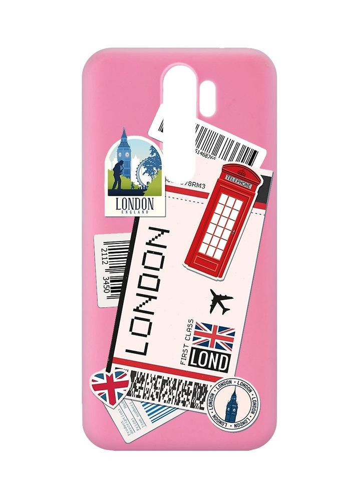 Матовий рожевий чохол на Xiaomi Redmi Note 8 Pro:: Подорожі. Лондон (принт 326) Creative (360695378)