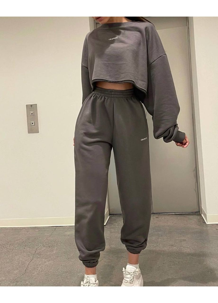 Спортивний костюм "Easy" оверсайз двохнитка No Brand С824/825-1396/1 (351856664)