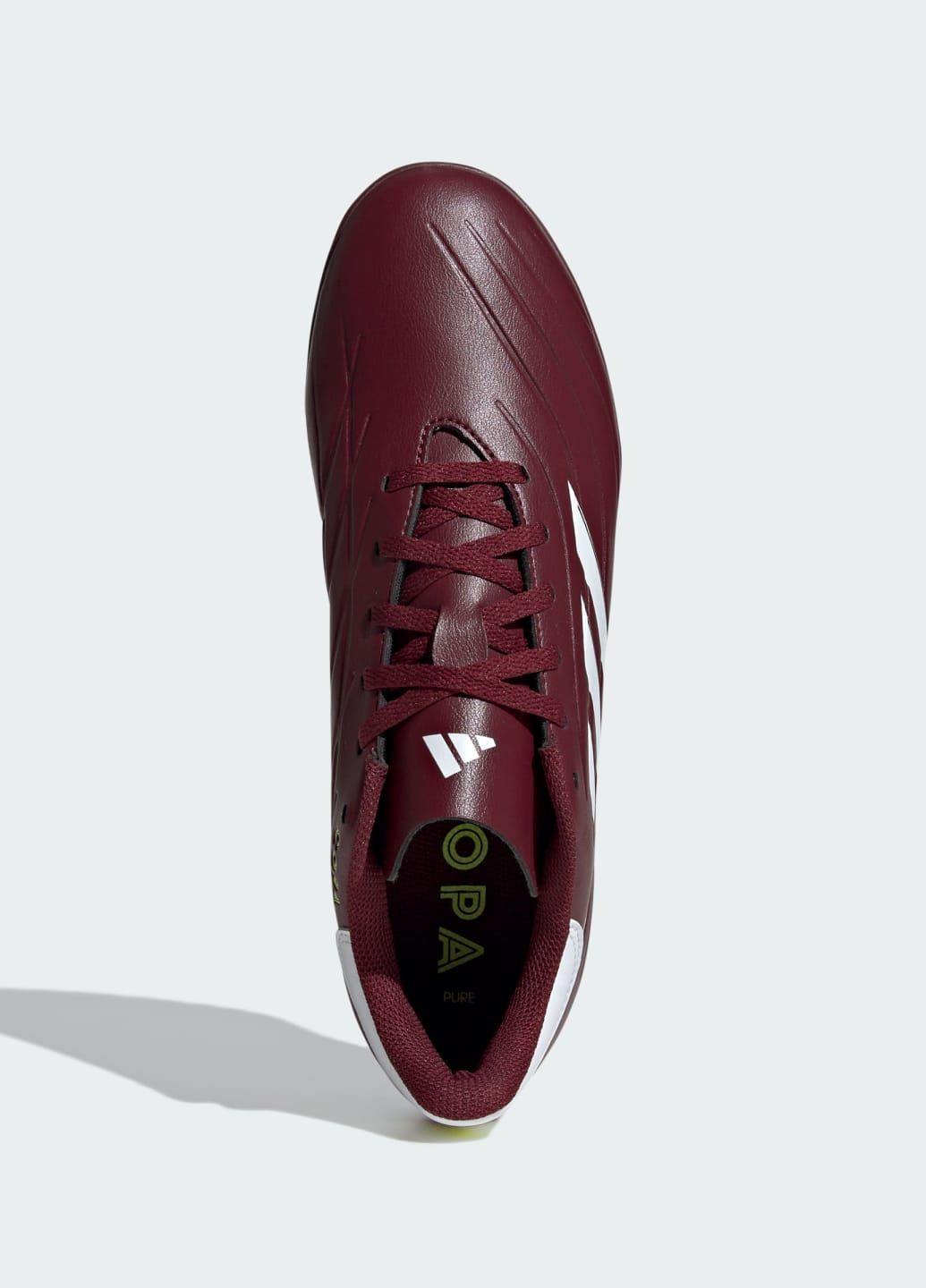 Бордові всесезонні футбольні бутси copa pure ii club turf adidas