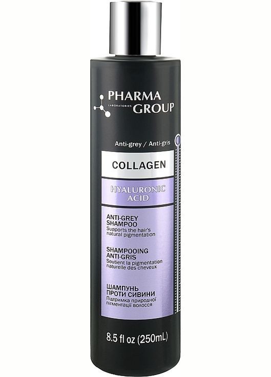 Шампунь для седых волос Collagen & Hyaluronic Acid Anti-Grey Shampoo 250ml (1158955-176755) Pharma Group Laboratories (368658353)