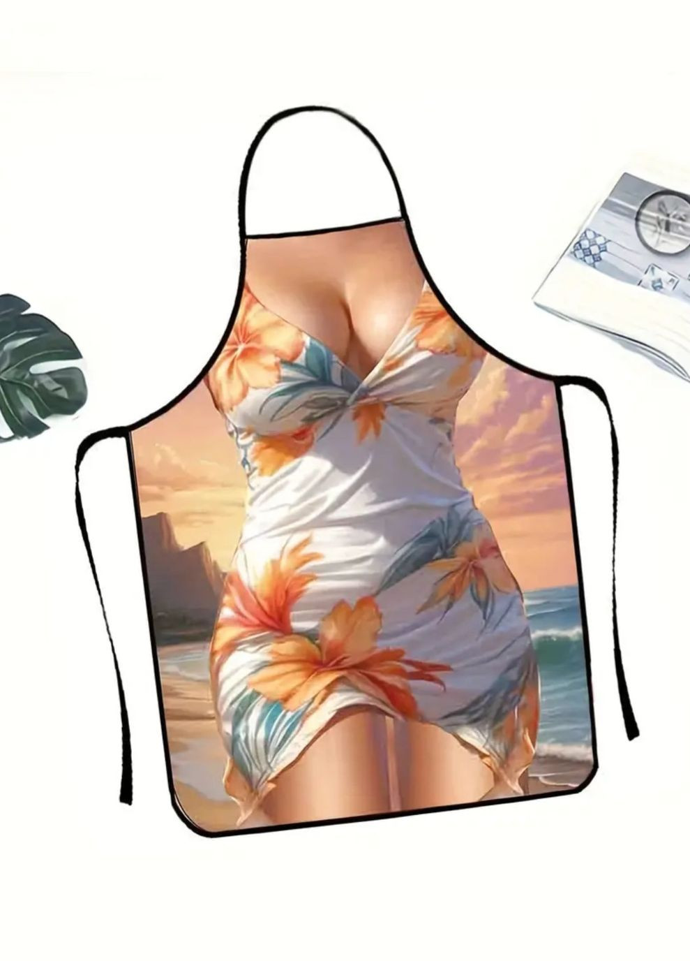 з приколом для жінок Сукня с квітами 80 на 60 см різнобарвний Jannet Фартух (329194173)