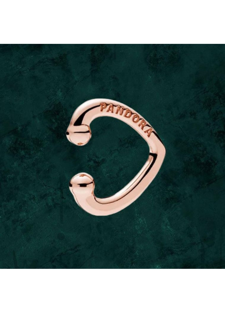 Серебряная серьга-кафа Pandora (Пандора) 287214 с покрытием 14к золотом No Brand (363028492)