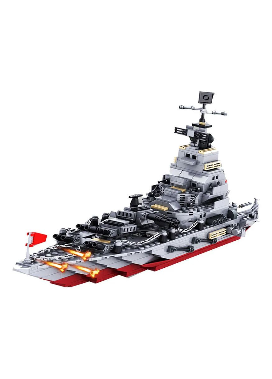 Конструктор Jiqile Воєнний корабель 8в1, Морський авіаносець 460 деталей No Brand (349824851)