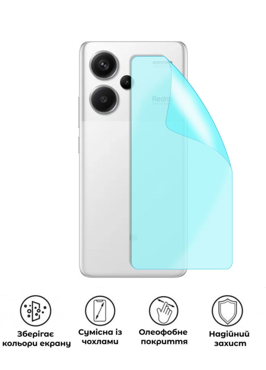 Защитная гидрогелевая глянцевая пленка Grade A на корпус смартфона Xiaomi Redmi Note 13 Pro+ No Brand (371997452)