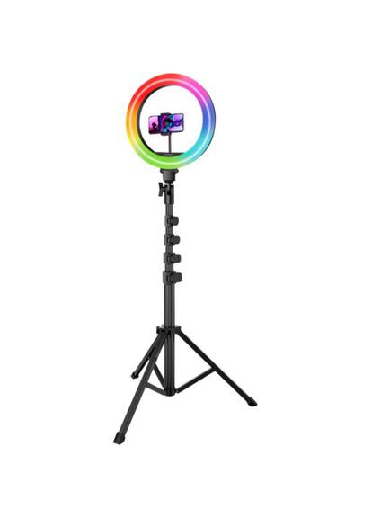 Кільцева LED лампа RGB Halo 12 + штатив (59954white) Proove (315137316)