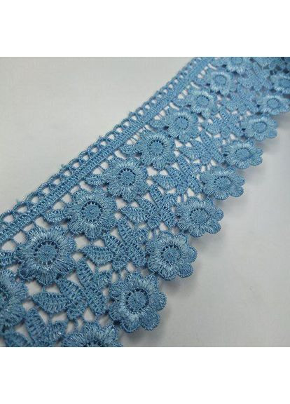 Кружево макраме 7,5 см (20 м) Цвет синий (25-F1375E1-3) Plus-plus (352743722)