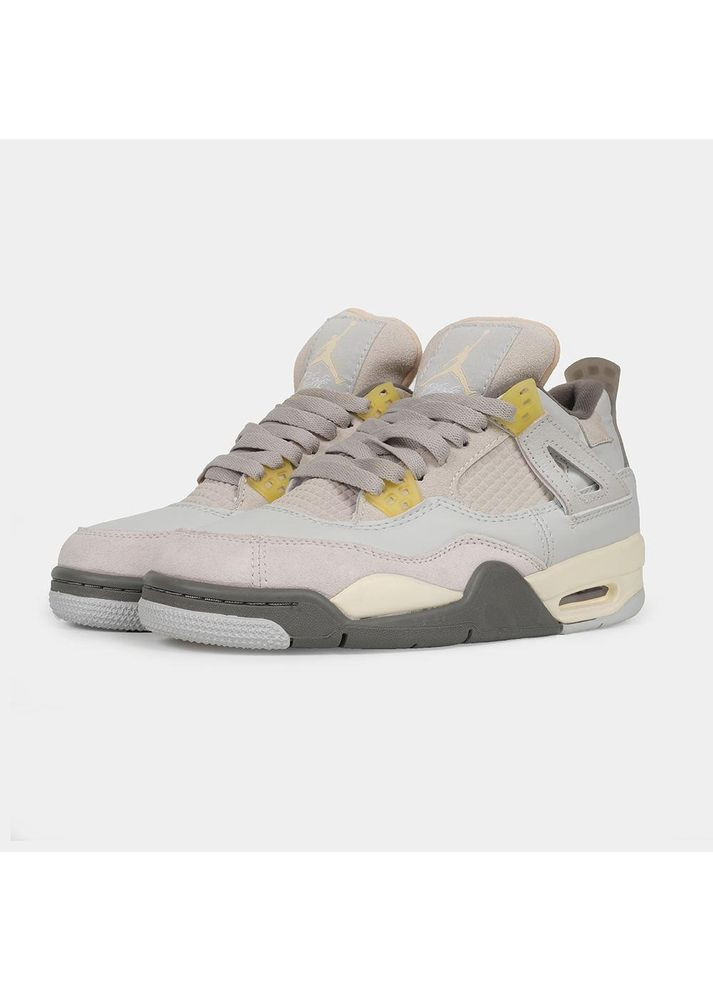 Бежеві Осінні кросівки чоловічі nike air jordan 4 retro photon dust найк аір джордан No Brand