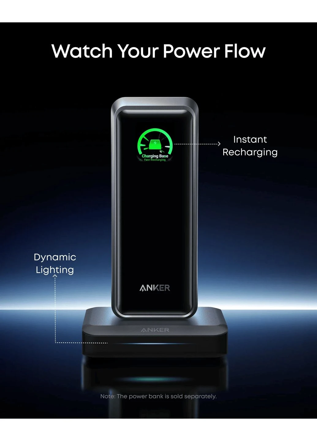 Мережевий зарядний пристрій Charging Base for Prime 150W Black (A1903G11) Anker (402506660)