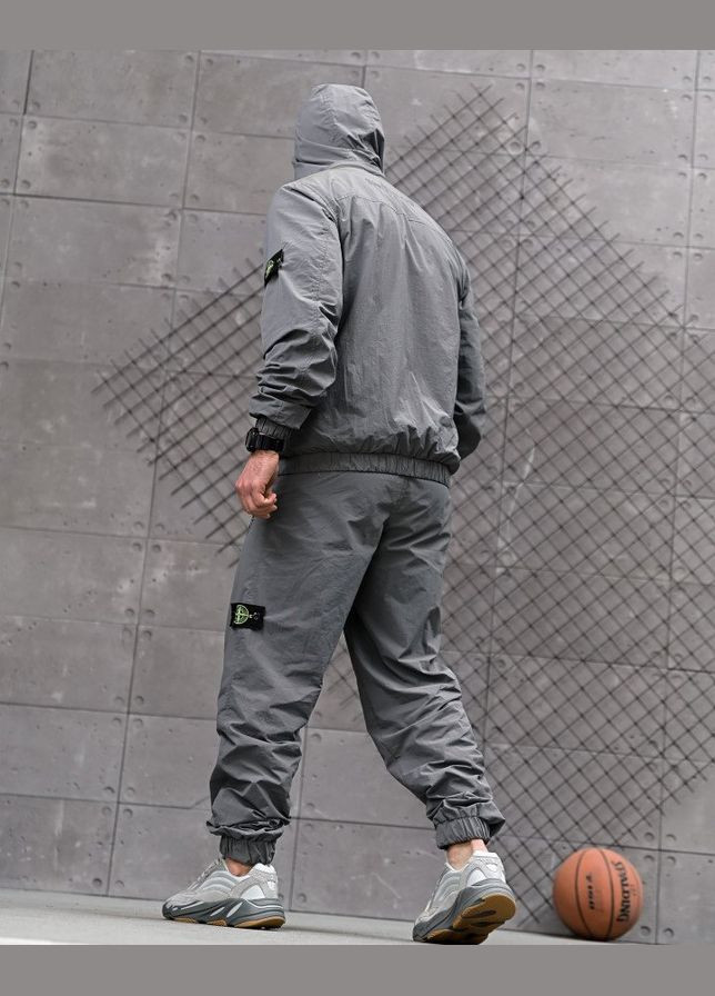 Стильный мужской костюм Stone Island серый Freedom (332980473)